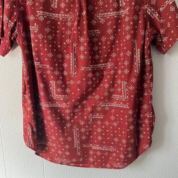 Old Navy Mens The Classic Shirt Medium Slim Stretch Cowboy Western Breathable - Picture 8 of 10